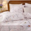 Cozaline Floral Duvet Cover King Size - 100% Nature Cotton