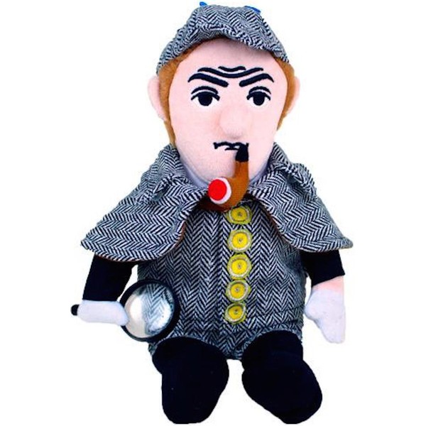 Sherlock Holmes Doll - 11" Soft Stuffed Plush Little Thinker - Toy for Kids or Adults