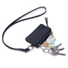 Genuine Leather Key Coin Case Neck Multi-functional Mini Wallet for