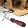 stitching groover leather stitch professional working tool adjustable over leatherworking