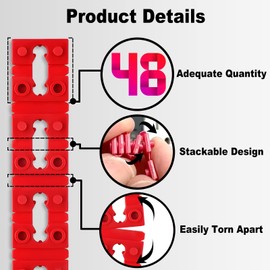 Outlet Spacers for Electrical Box, RonJea 48 PCS Switch and Receptacle Spacers for Loose Outlet Plug Fix, Electrical Extender Outlet Shims Light Switch Spacer