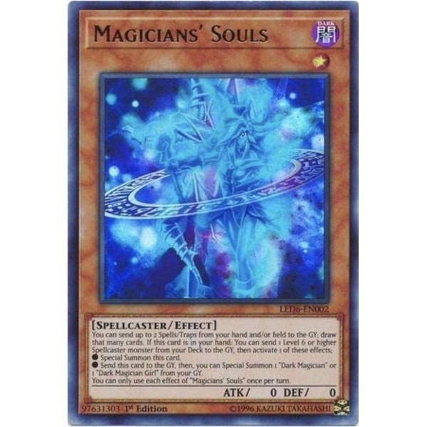 Magicians' Souls-LED6-EN002-Ultra Rare-Unlimited Ed.-NM/M
