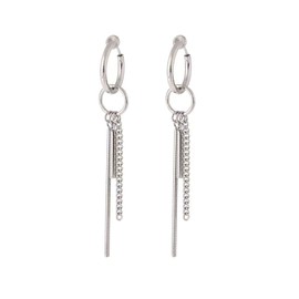 BTS Style Pierced Earrings, For Both Ears, Hoop Earrings, Jungkook Jimin Wear Motif, Popular Design, Stainless Steel