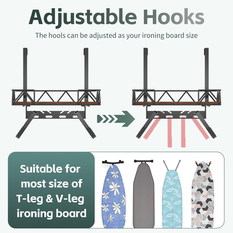 Ironing Board Hanger Wall Mount, Over The Door Ironing Board