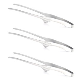 Clever Tongs, Economy Type, 18-0 Stainless Steel, Set of 3