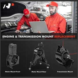 A-Premium 3PCS Engine Motor Mount and Transmission Mount Kit Compatible with Toyota Celica 2000 2001 2002 2003 2004 2005, 1.8L