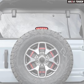 HAKA TOUGH LED Third Brake Lights for Ford Bronco 2021-2023 Accessories,Smoked Black Spare Tire Brake Light for Bronco 4 Door&2 Door Accessories High Mount Stop Light