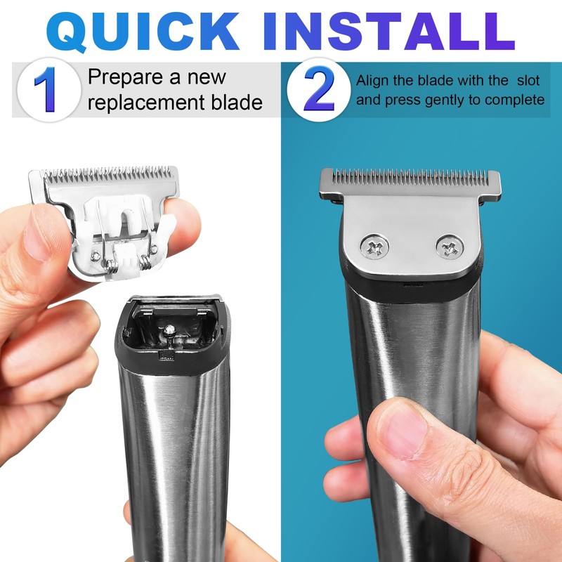T-Blade Detachable Replacement blades Compatible with Wahl Trimmers 9864/9864SS/9686/9818A/9854L/9876L/9854 /WSS3L/SS2L