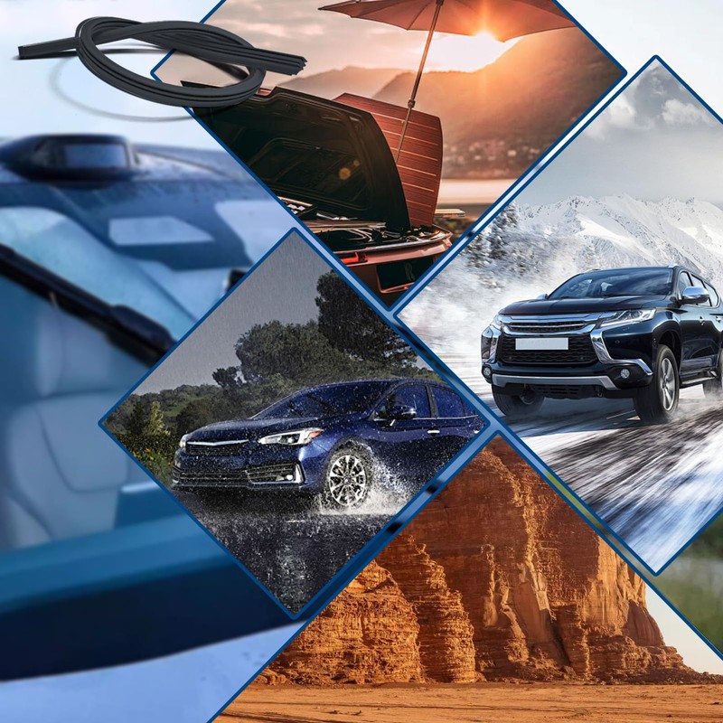 6Pcs Adjustable Car Windscreen Wiper Blade Refills Universal Car Blades