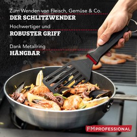 Slotted Turner Presist - Plastic Spatula for Turning and Serving - Also for Coated Pots & Pans - Spatula Ideal as a Spatula, Burger Turner or Spatula