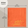 BLUE PANDA Gobble Gobble Cocktail Napkins - 5 x 5
