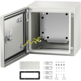 NEMA 4X Steel Electrical Junction Box 8 X 8 X 6'' IP66 Waterproof Dustproof for Outdoor/Indoor Electronics Instrument EnclosuresSize: Size 8 x 8 x 6 inch
