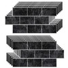 WALPLUS 12 Sheets Tile Stickers Glossy Removable Stick on Wall
