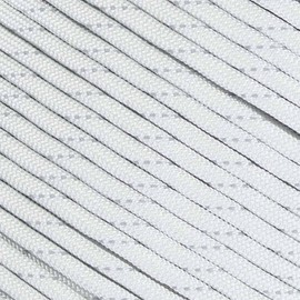 Fluorescent Reflective 550 Type III Guyline Tent Rope Camping Survival Cord High-Visibility Paracord- Rot and UV Fade Resistant - Multiple Colors - Multiple Sizes, Reflective Silver Gray, 100 Feet