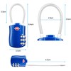 Diyife TSA Luggage Locks, [Newest Version][2 Packs] 3-Digit Security Padlock,