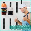 2-Pack Black Hat Organizer for Wall/Door/Closet Storage, Holds 16 Baseball