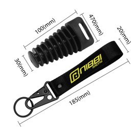 NIBBI 1.2"-1.8" Muffler Exhaust Wash Plug, Wash Plugs for Motorcycle Dirt Bike 2 & 4 Stroke Rubber Exhaust Silencer