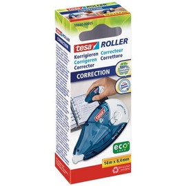tesa 59880 Correction Roller, Recycled Packaging, 8.4mm x 14m (Pack of 5 Rolls)