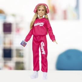 Addison Rae Fashion Doll - Comfy; Trendsetting Style; Contains 11” Doll and Accessories, Including Headphones, Tablet, and Sneakers