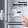 Fridge Lock with Code, No Drilling, Child Lock Cabinet with