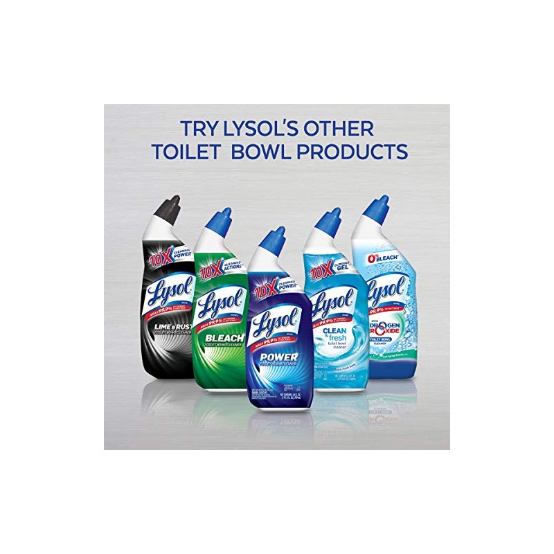 Lysol Toilet Bowl Cleaner with Lime and Rust Remover, 24