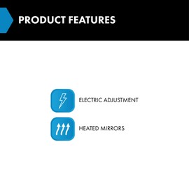 TRQ Passenger Side Mirror Assembly Power Heated Smooth Black Paint to Match Compatible with 2019-2021 Honda Insight LX