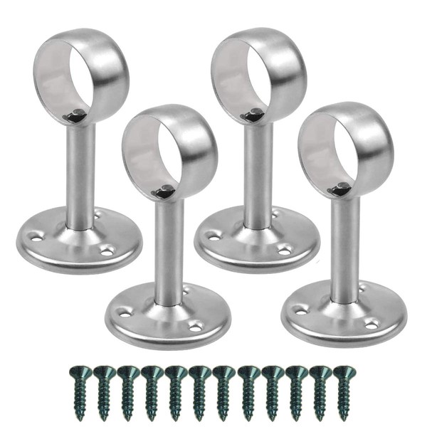 cailiya Pack of 4 Curtain Rods Bracket, Adjustable Ceiling Bracket,