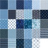 Sevenberry Shibori Blues 2024 Roll Up 40 2.5-inch Strips Jelly
