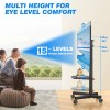 TAVR Modern Rolling TV Stand Cart for TVs 32 to