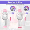 LJZP 16Pcs Wire Rope Eyelets Replacement End Terminal for 5mm/6mm