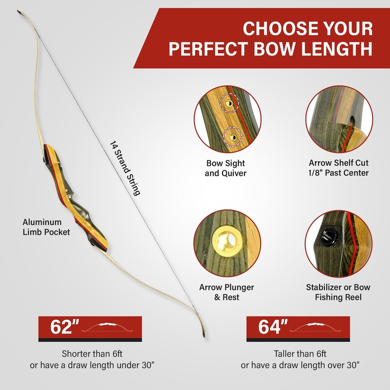 Spyder XL Takedown Recurve Bow and Arrow Set ? 64"