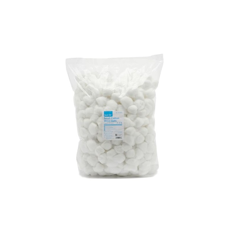 Blue Dot Absorbent Non-Woven Balls 500-Piece, Small