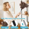 SYCEES Extendable Ostrich Feather Duster with Stainless Steel Handle