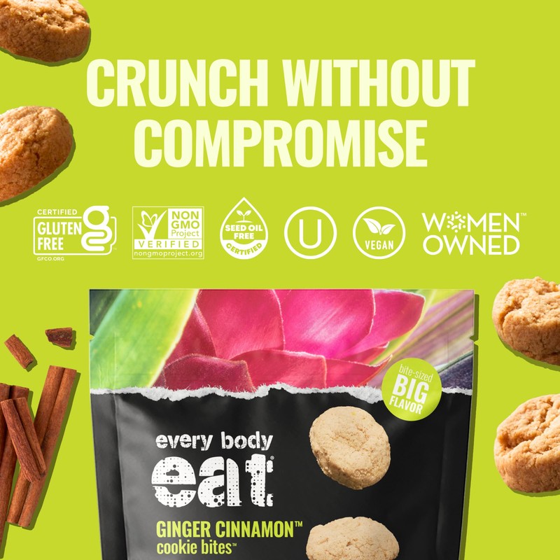 Every Body Eat Crunchy Cookie Bites, Gluten & Dairy Free,
