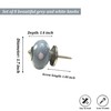 Perilla Home Printed Ceramic Knobs for Cabinet Vintage Kitchen -