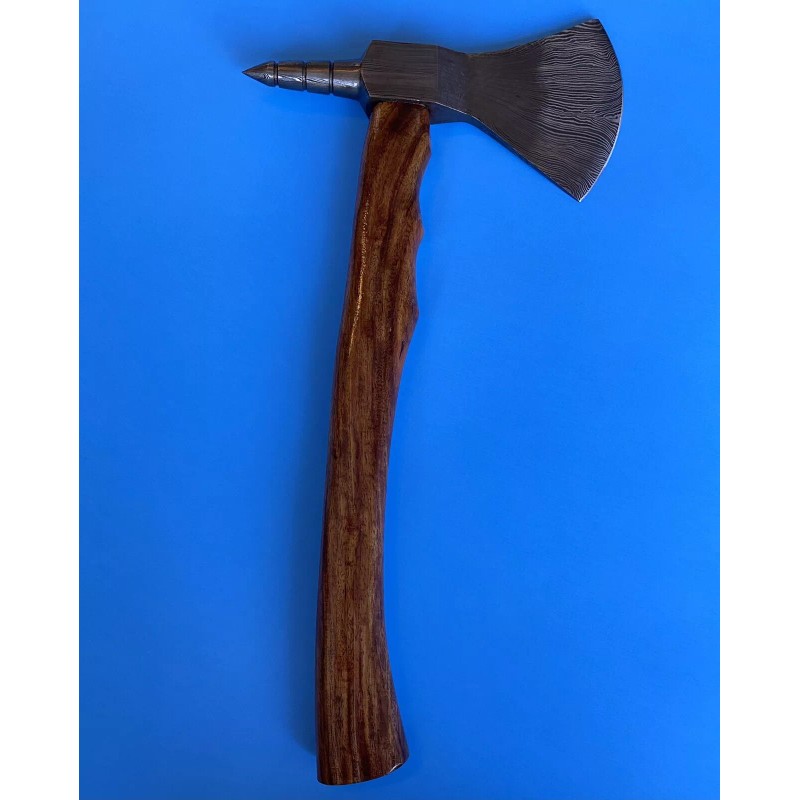 ZH Special Damascus Steel Handmade Hand Forged Axe ZH41 Roofing/tomaha