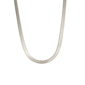 Herringbone Chain Necklaces for Men Women , Stainless Steel Gold Silver Snake Chain Choker Necklaces Jewelry Gifts, 20 Inches, Stainless Steel, No Gemstone