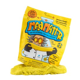 Mad Mattr 10 oz Sensory Dough Pouch, Soft Stretchy Play Dough for Kids, Never Dries Out, Mess-Free Modeling Clay for Creative Sensory Play, Ages 3 and Up, Yellow