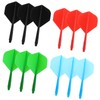 ASelected 12Pcs Integrated Dart Shaft and Flights, Professional Darts Accessories,