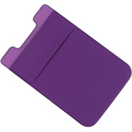 BESPORTBLE 2 Bolsillos Adhesivos para Teléfono Móvil Color Púrpura, Funda Doble Capa Elástica de Pu y Pvc Compatible Celular