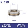 STYUI (10Pcs) F8-14M Miniature Thrust Ball Bearings 8mm x 14mm