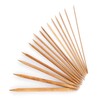 75 Pieces Bamboo Knitting Needles Mixed Size Smooth Double Pointed