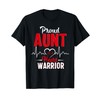 Proud Aunt of a Heart Warrior CHD Awareness shirt gift T-Shirt