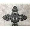 Cast Iron Black With Silver Highlights, Large Cross (0383)