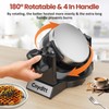 Cnydltt Double Waffle Maker, 1400W Rotating Belgian Waffle Iron with