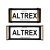 Altrex Number Plate Protectors 4 Figure Slimline Black No lines