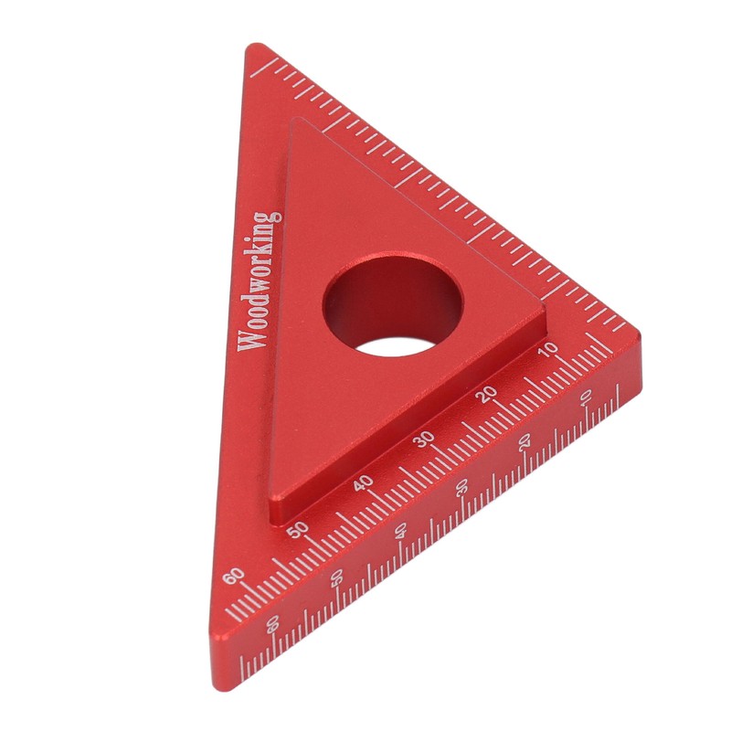 45/90 Degree Aluminum Alloy Angle Ruler High Accuracy DIY Woodworking