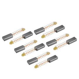 sourcing map Carbon Brushes for Electric Motor Power Tool Replacement Repair Part 12 mm x 6 mm x 4 mm Pack of 10