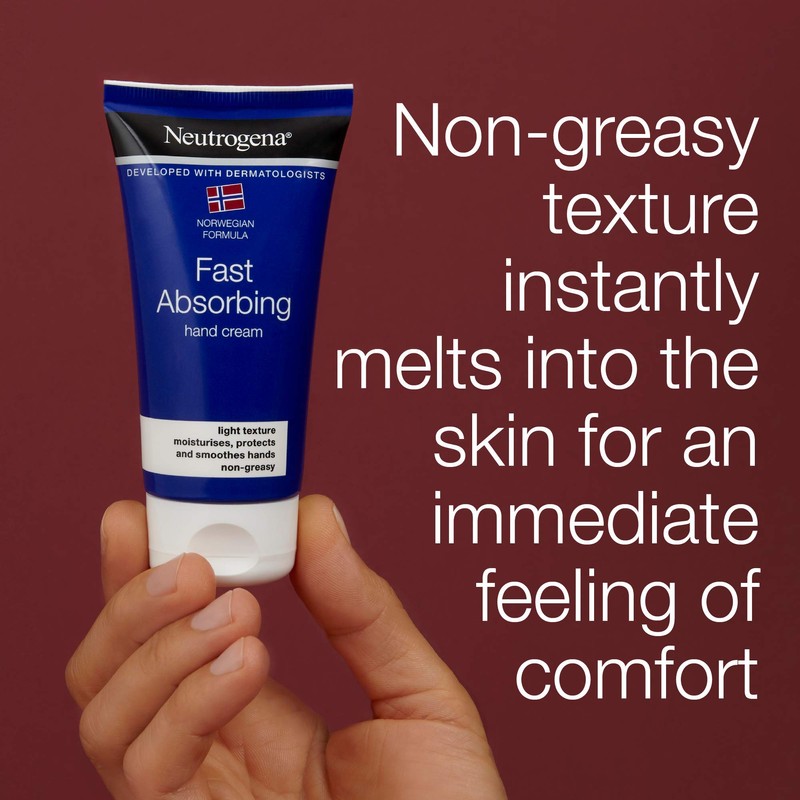 Neutrogena Norwegian Formula Fast Absorbing Hand Cream, 75ml X3, Brown,