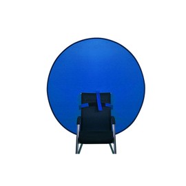 1 PC Green Screen Background, Nylon Background Screen Portable Foldable Backdrop for Live Streaming, Chair Photo Studio Solid (Blue, 110cm, only Screen,NO Stand)